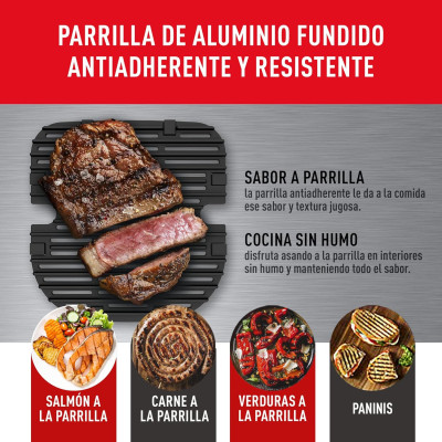 Moulinex Easy Fry & Grill 4.2L EZ5058 Freidora de Aire Sin Aceite 2 en 1 para Freír o a la Parrilla, Pantalla Digital Táctil, 8