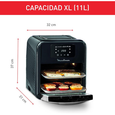 Moulinex Easy Fry & Grill 4.2L EZ5058 Freidora de Aire Sin Aceite 2 en 1 para Freír o a la Parrilla, Pantalla Digital Táctil, 8