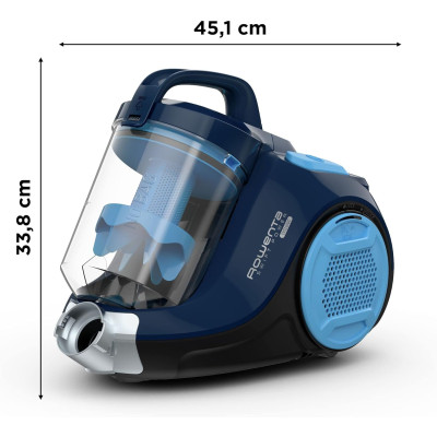 Rowenta Aspiradora Swift Power Cyclonic RO2933 - Aspirador sin bolsa de 750 W para parquet, tecnología ciclónica, cabezal alto