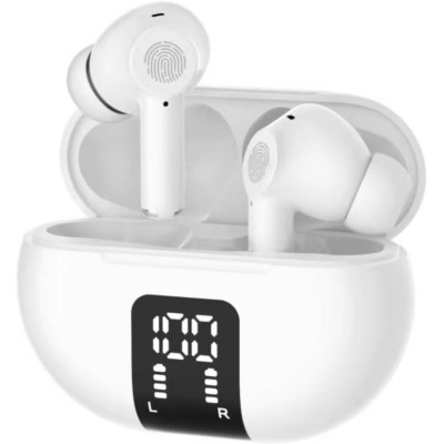 Jiubei Auriculares Inalambricos M32 Bluetooth 5.3 IPx5 con reduccion de Ruido ENC y Estuche de Carga para iOS/Android/PC con