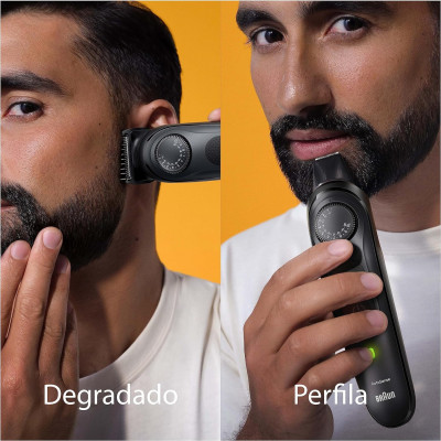 Braun Series 7 Recortadora de Barba, Máquina Cortar Pelo, Cortapelos Hombre con ProBlade BT7441 + King C. Gillette Gel para