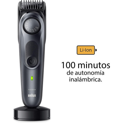 Braun Series 7 Recortadora de Barba, Máquina Cortar Pelo, Cortapelos Hombre con ProBlade BT7441 + King C. Gillette Gel para