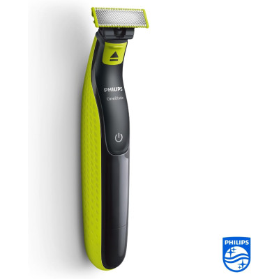 Philips OneBlade para la Cara y el Cuerpo, Recorta, Perfila y Afeita, Cuchilla Original, Peine Ajustable 5 en 1, Color Negro