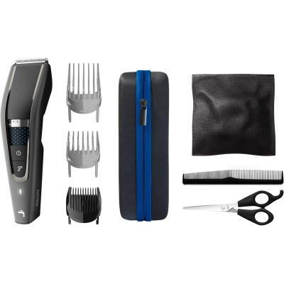 PHILIPS HC7650 / 15 - Afeitadora / recortadora de cabello y barba Serie 7000 con bolsa de viaje y kit de peluquero