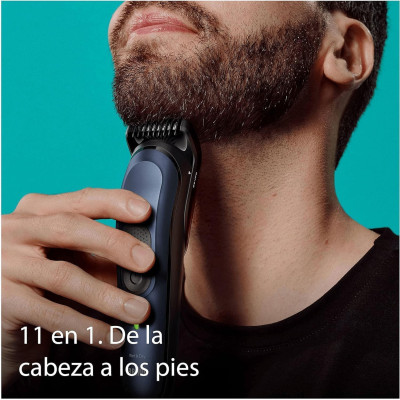 Braun Recortadora de Barba Series 7 Máquina Cortar Pelo, Máquina de afeitar, Cortapelos Hombre Kit 10 en 1 Para Barba, Pelos,