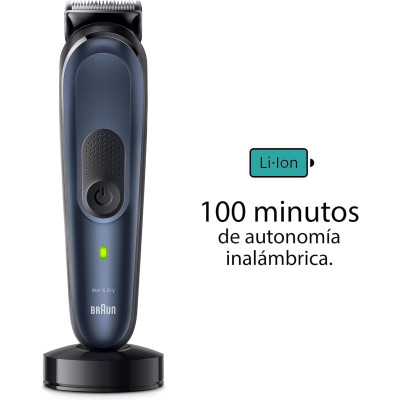 Braun Recortadora de Barba Series 7 Máquina Cortar Pelo, Máquina de afeitar, Cortapelos Hombre Kit 10 en 1 Para Barba, Pelos,