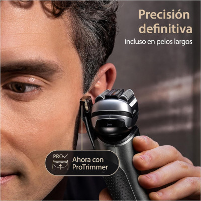 Braun Series 9 Pro Afeitadora Eléctrica Hombre,Máquina de Afeitar Barba con Recortadora ProLift y Cabezal 4en1,Centro de