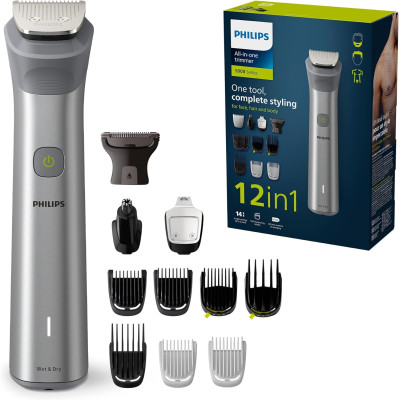 Philips Multigroom Philips Serie 5000 11 en 1 para la Cara, el Pelo y el Cuerpo con Tecnología DualCut (modelo MG5730/15)