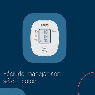 OMRON X2 Basic Tensiómetro de Brazo digital, medición precisa de la presión arterial y el pulso, validado clinicamente, 1 Unidad