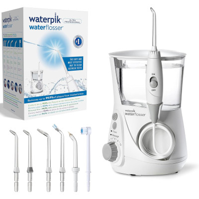 Waterpik Ultra Irrigador de Sobremesa Profesional con Agua a Presión y Sistema Avanzado de Control de Presión Mediante 10