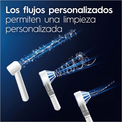 Oral-B Centro De Salud Bucal Irrigador: Irrigador Dental de Agua, 1 Cabezal Oxyjet, 1 Cabezal Water Jet + 1 Cepillo de Dientes