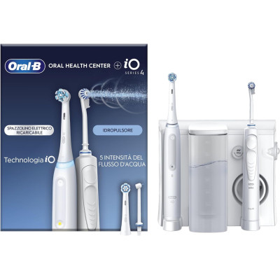 Oral-B Centro De Salud Bucal Irrigador: Irrigador Dental de Agua, 1 Cabezal Oxyjet, 1 Cabezal Water Jet + 1 Cepillo de Dientes