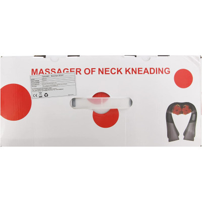 TAKRINK Masajeador Shiatsu 16 Cabezales de Masaje Integrados Masajeador de Hombros Cuello 3 Niveles de Velocidad Dirección