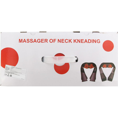 TAKRINK Masajeador Shiatsu 16 Cabezales de Masaje Integrados Masajeador de Hombros Cuello 3 Niveles de Velocidad Dirección