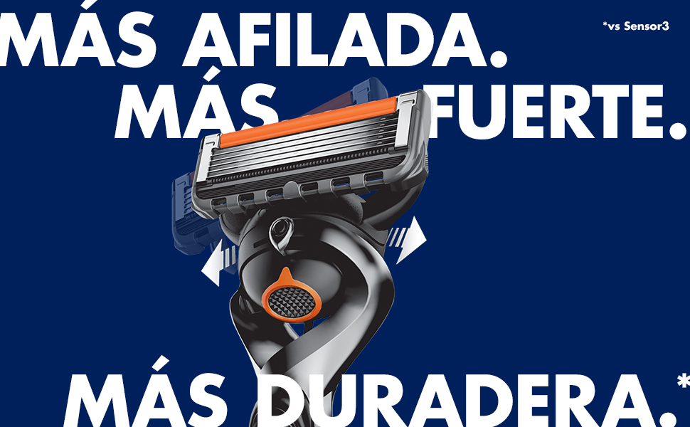 Gillette ProGlide Power, más afilada, fuerte y duradera que Sensor3.